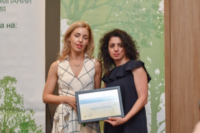 Теленор с първа награда за екологичната си политика в конкурса „Най- зелените компании в България“