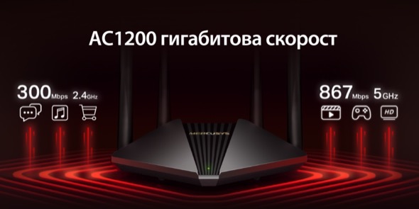 Mercusys® представя на българския пазар Mercusys MR30G – AC1200 Dual-Band Gigabit
