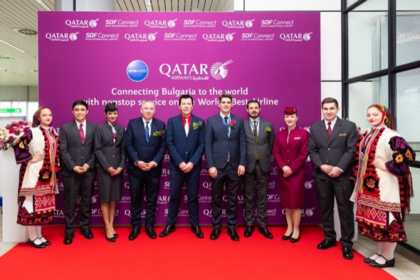 Кацна първият самолет на Qatar Airways по директната линия Доха-София  